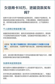 信用卡有欠款能否贷款买车？这些因素影响车贷审批