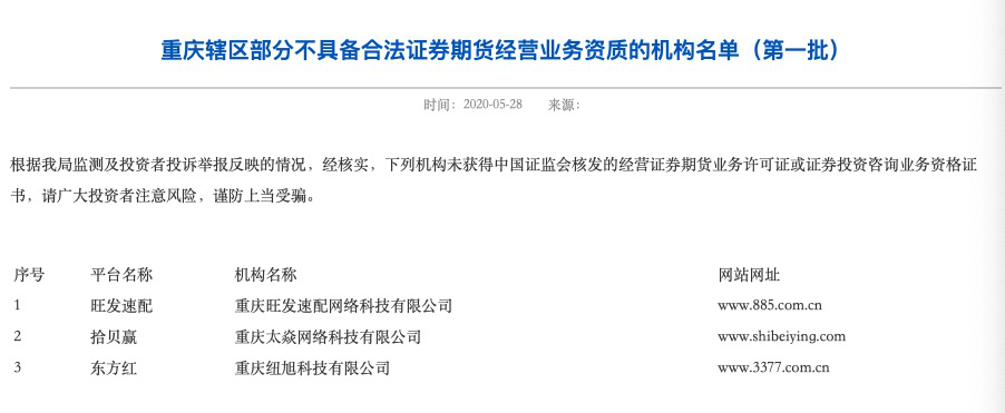 场外配资风险警示_股票配资平台可靠吗_多地证监局发布黑名单