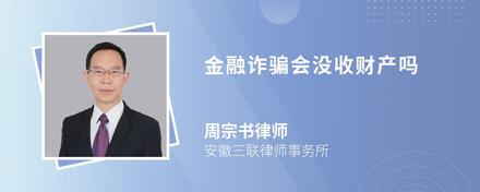 金融诈骗会没收财产吗
