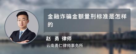 金融诈骗金额量刑标准是怎样的